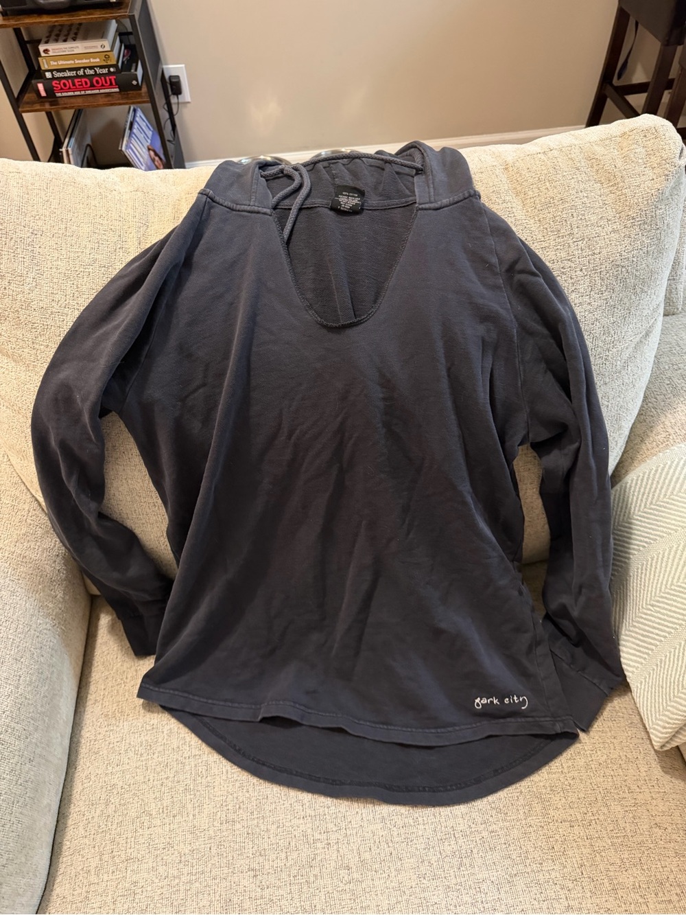 Outdoor trading Co. 
Gray long sleeve hoodie with park city logo relaxed fit